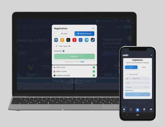 1win registration and login for Internationaln players